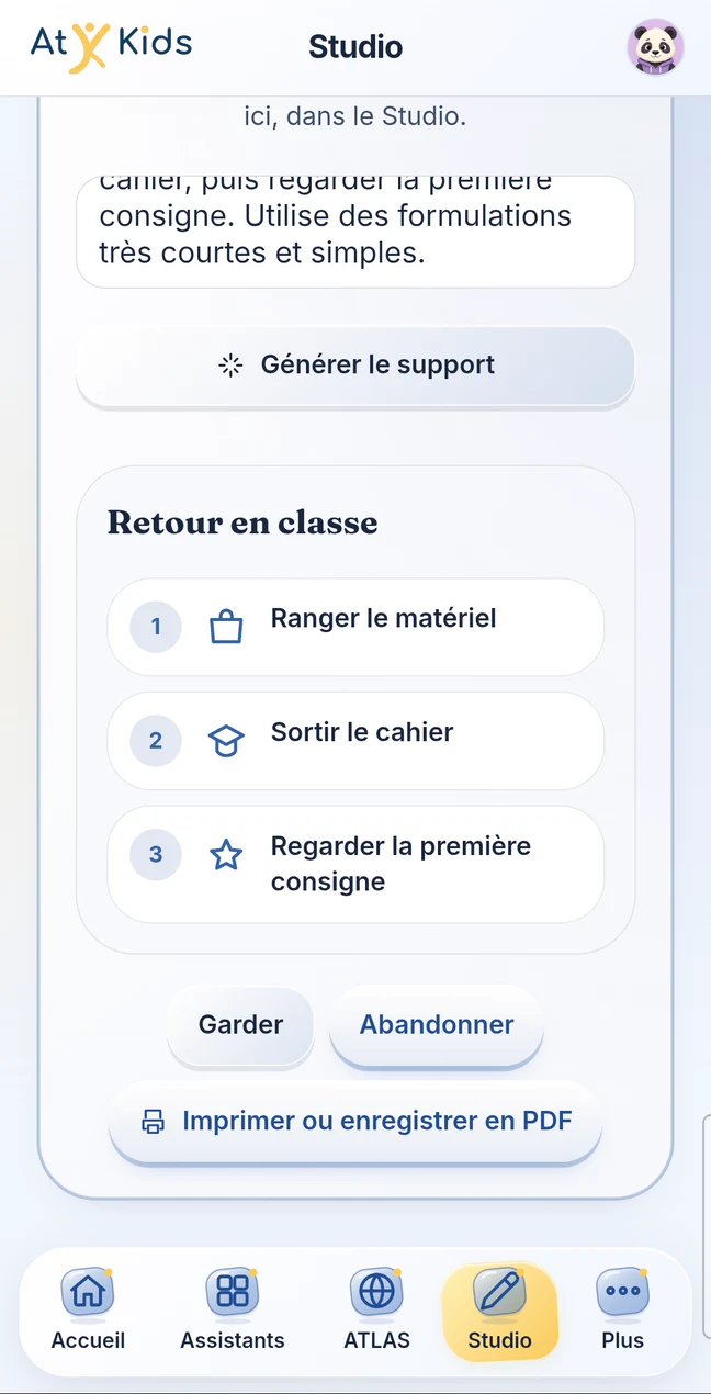 Le Studio crée un support visuel pour le retour en classe